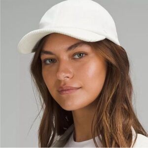 Lululemon Athletica White corduroy Women's Hat
